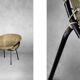 Metal and suede armchair, Germany 1960