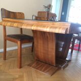 Art deco table and 6 chairs