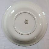 Plat Rond Creux En Faience Ceranord St Amand Jaune Pale