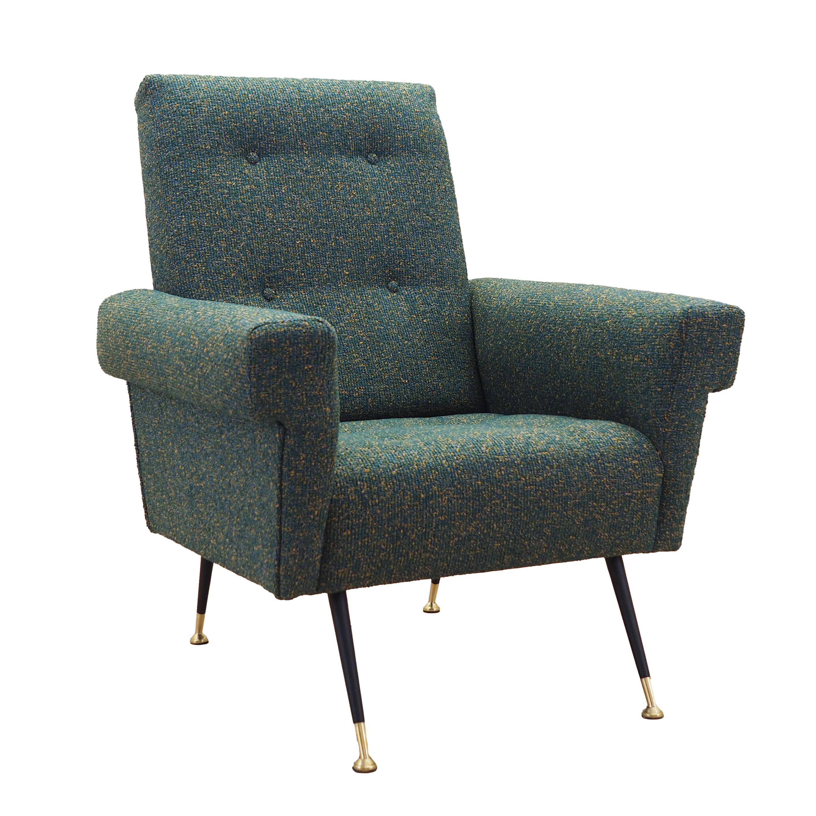 Lounge armchair, Italian design, 1970s, production: Italy