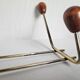 Vintage wall coat rack