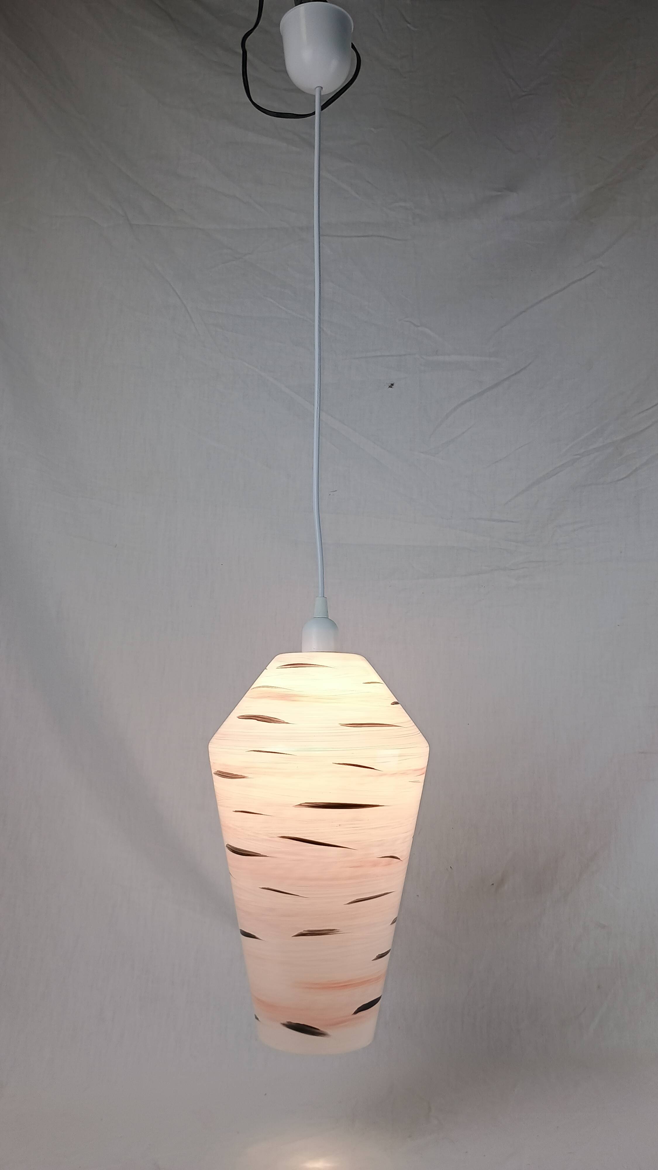 Vintage French pendant light from the 1960s in the Lunel style