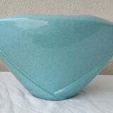 Triangular ceramic vase