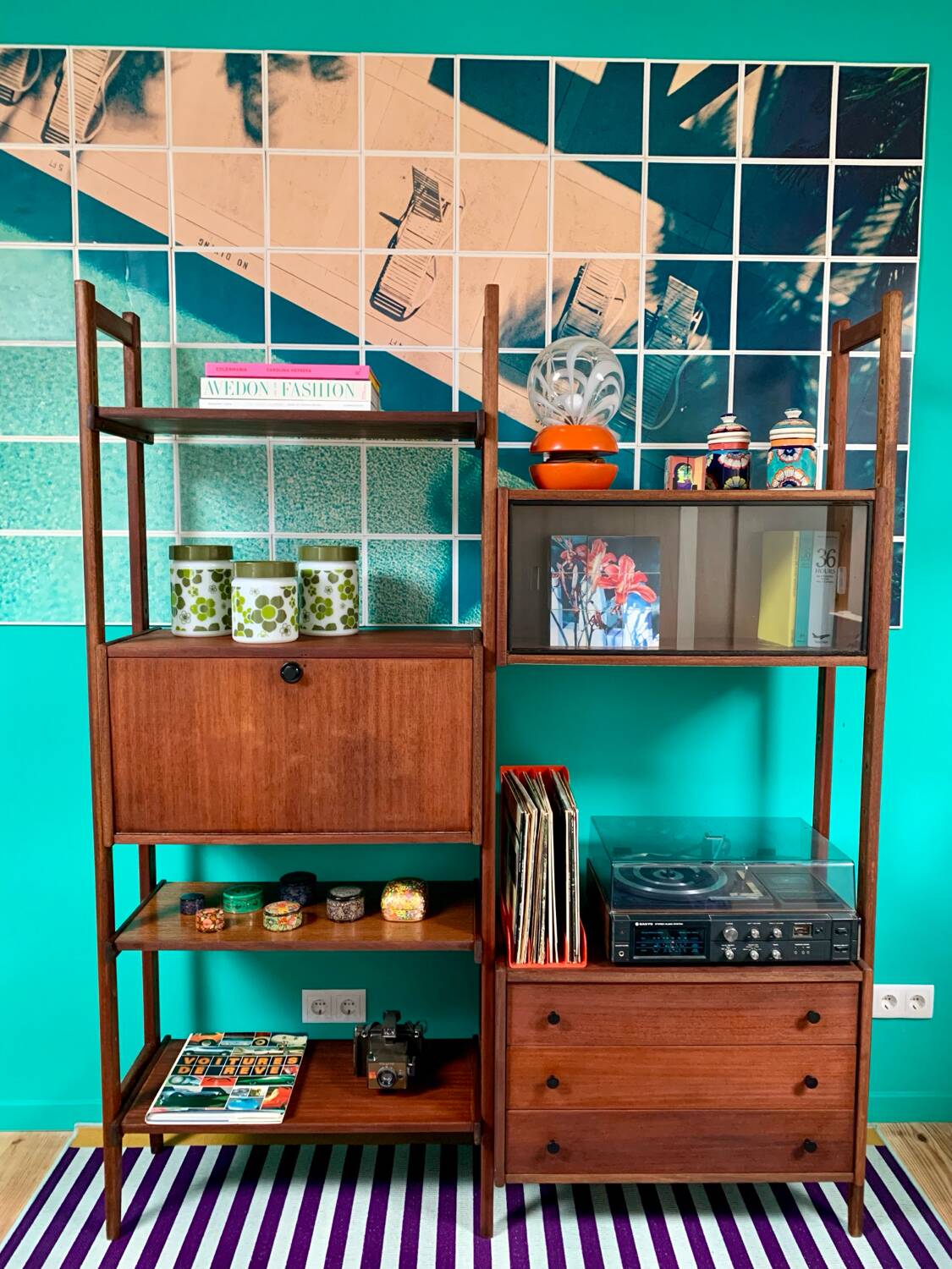 Mid Century vintage bookcase