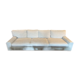 Sofa in light gray fabric - 5 seats