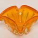 Mid-Century Orange Murano Glass Ashtray, Italy, 1970s
