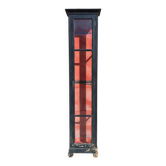 Vitrine colonne de musée, 19ème siècle. (Hauteur 262 cm.)