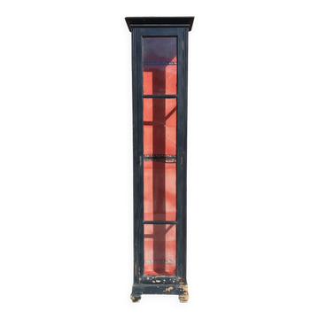 Vitrine colonne de musée, 19ème siècle. (Hauteur 262 cm.)
