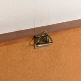 Danish mid-century full size teak mirror, 1960s