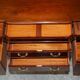 Honduran Mahogany Dressing Table with Lion Paw Carved Legs, Victorian Style