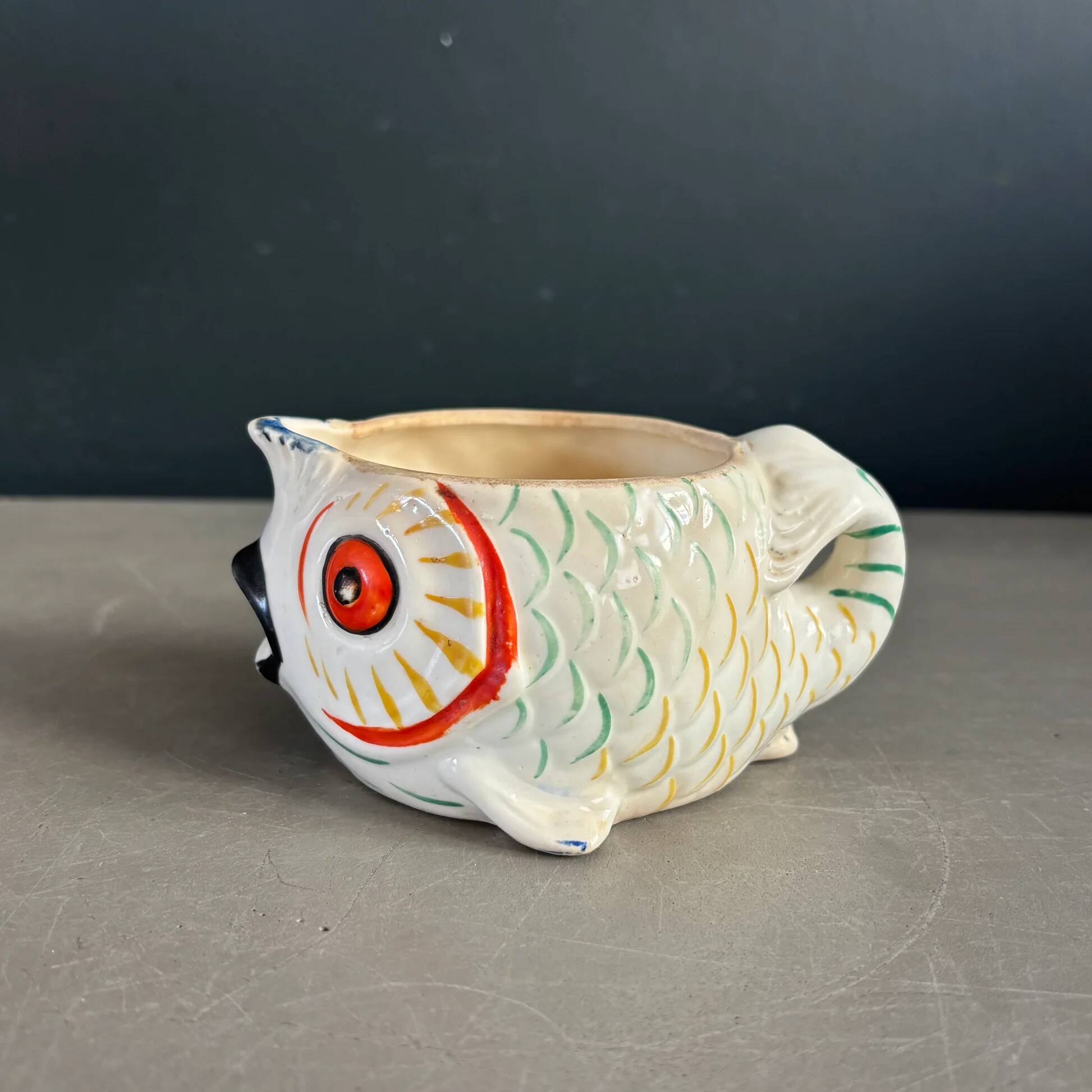 Fish milk jug - handmade ceramic