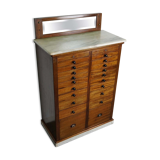 Antique dental practice in mahogany and marble Amsterdam around 1920