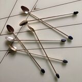 Golden spoons with mazagrans