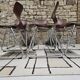 Set of 6 Flötotto pagwood stackable chairs 1960