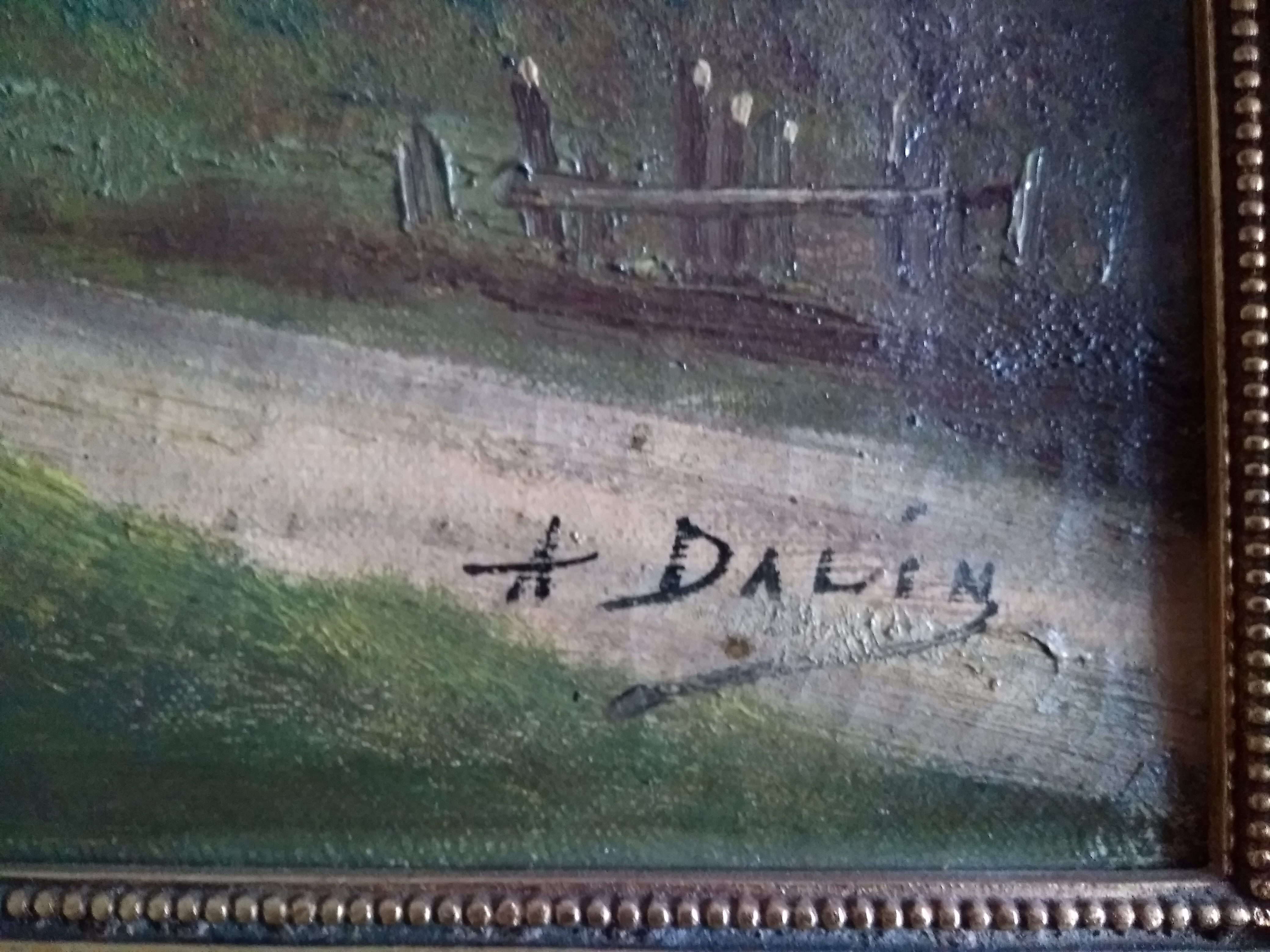 Old landscape painting