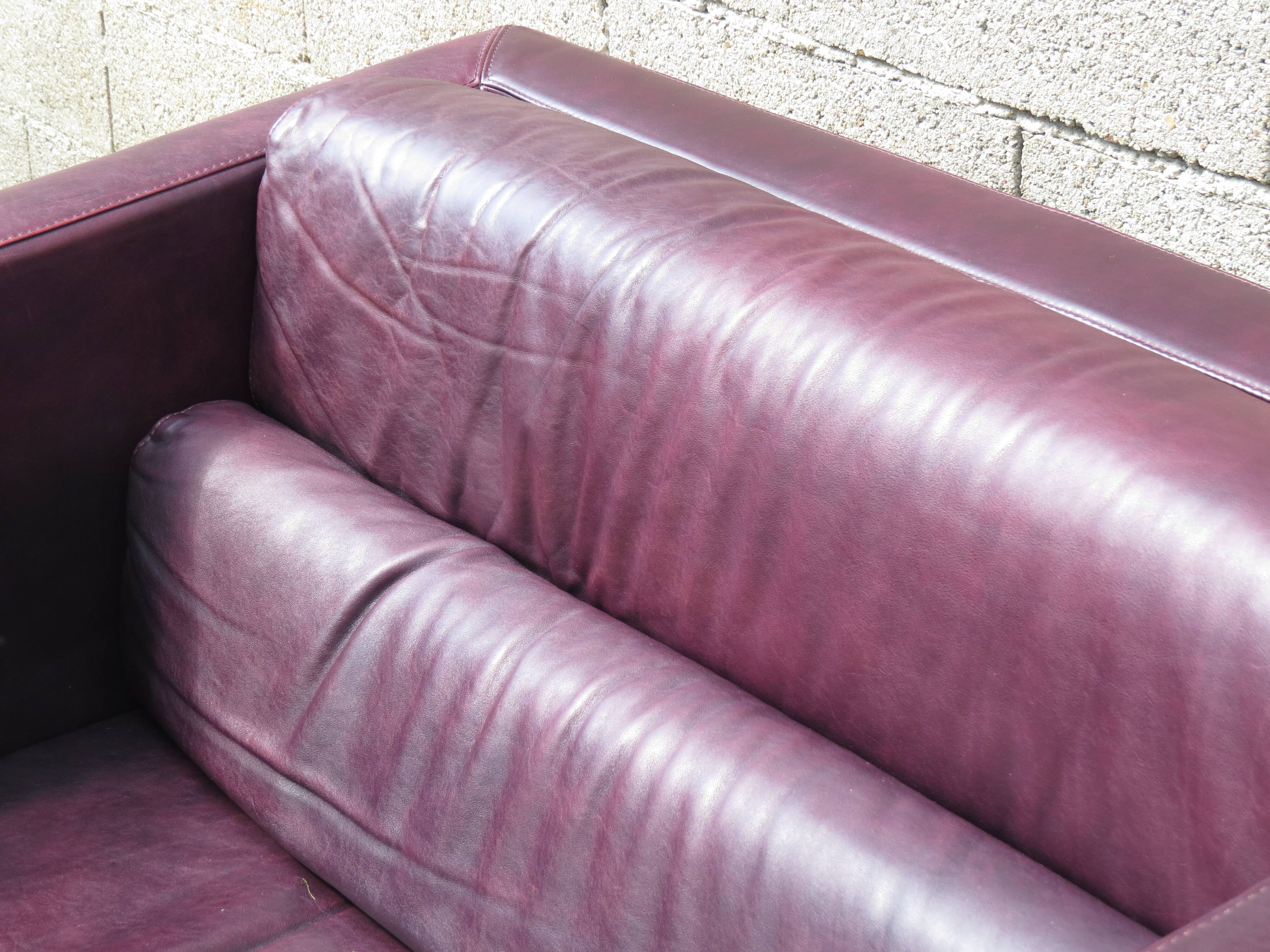 Roche-Bobois love seat sofa