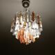 Crystal chandelier Italian vintage Venini trilobo