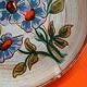 Vallauris 1970, hand-made terracotta plate