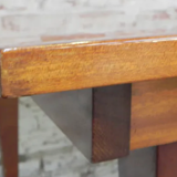 Table à manger en acajou vintage 95 x 160 cm