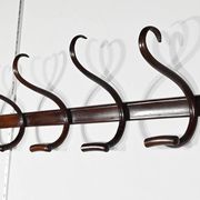 Cloakroom Coat Rack in Curved Beech, J&J Kohn – Early 20th Century
