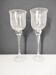 Two cracked glass lanterns 30.5 cm