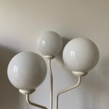 Urban three-headed desk lamp in white opaline