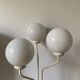 Urban three-headed desk lamp in white opaline