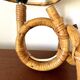 Rattan wall light by Louis Sognot 1960