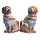 Set of 2 Dog Statues – Staffordshire – Ornament – Vintage Pair