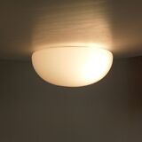 Vintage ceiling light in opaline from the 1960s.