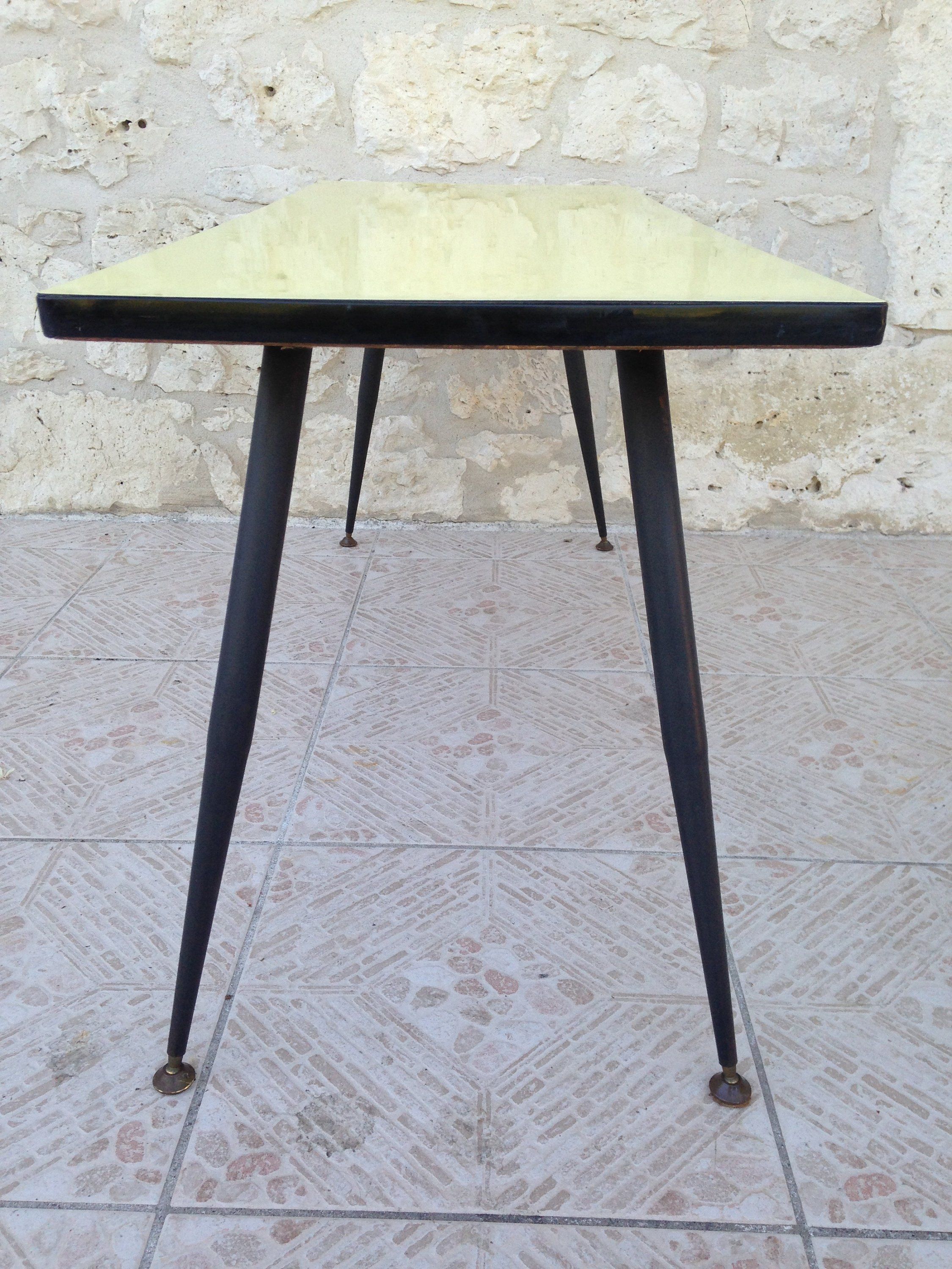 Coffee table in formica years 60/70