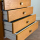 Caisson de bureau vintage à roulettes – 4 tiroirs