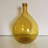 Dame Jeanne goutte jaune sabrée vintage