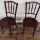 Série 4 chaises en bois bistrot 1950  fischel