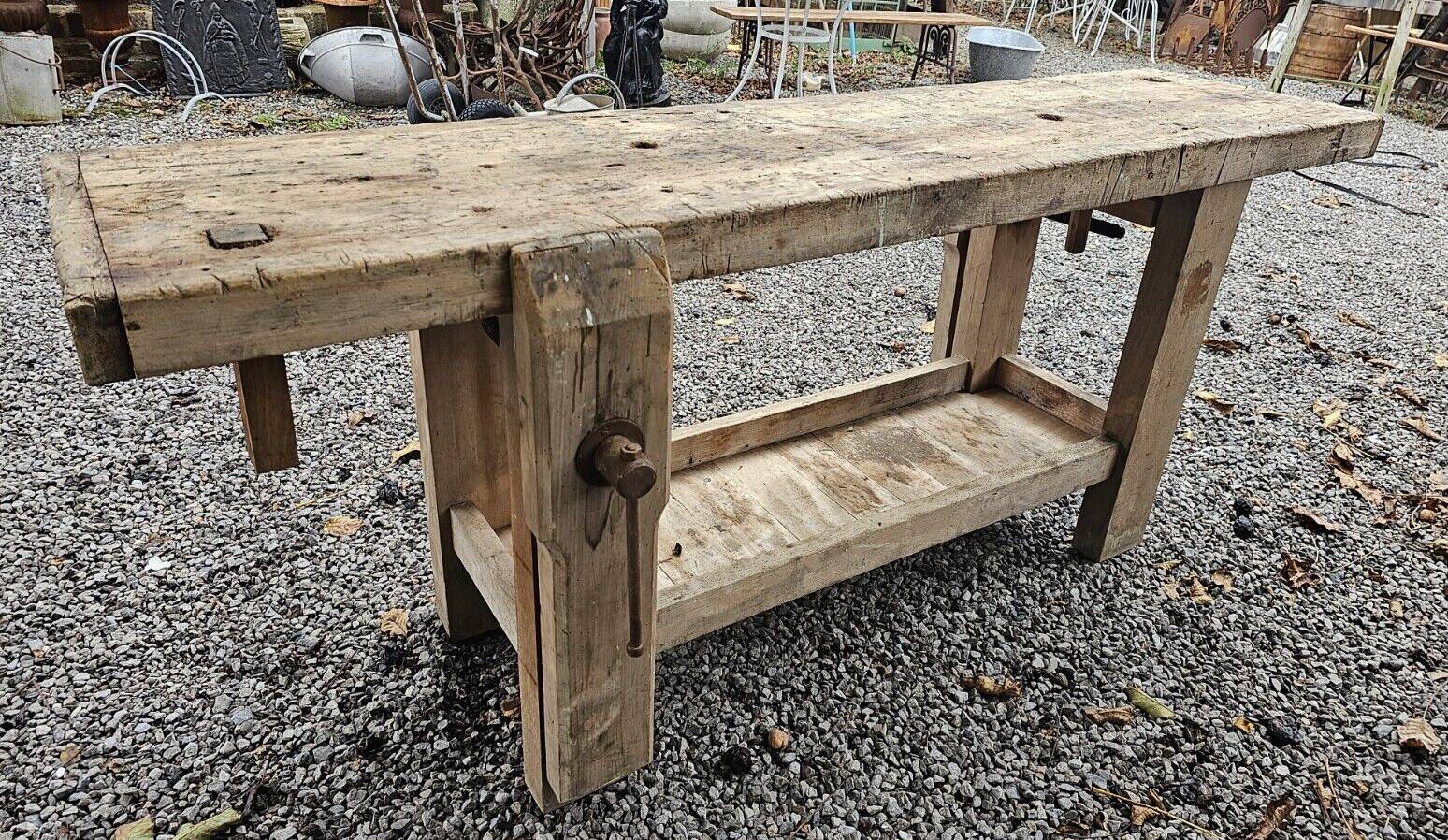 beech cabinetmaker's workbench