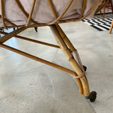 Rattan cradle with mattress