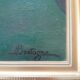 Oil painting, still life signed Bretagne.