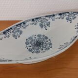 Ravier en terre de fer bleu, vert modèle "Mignon", H & Cie Sarreguemines
