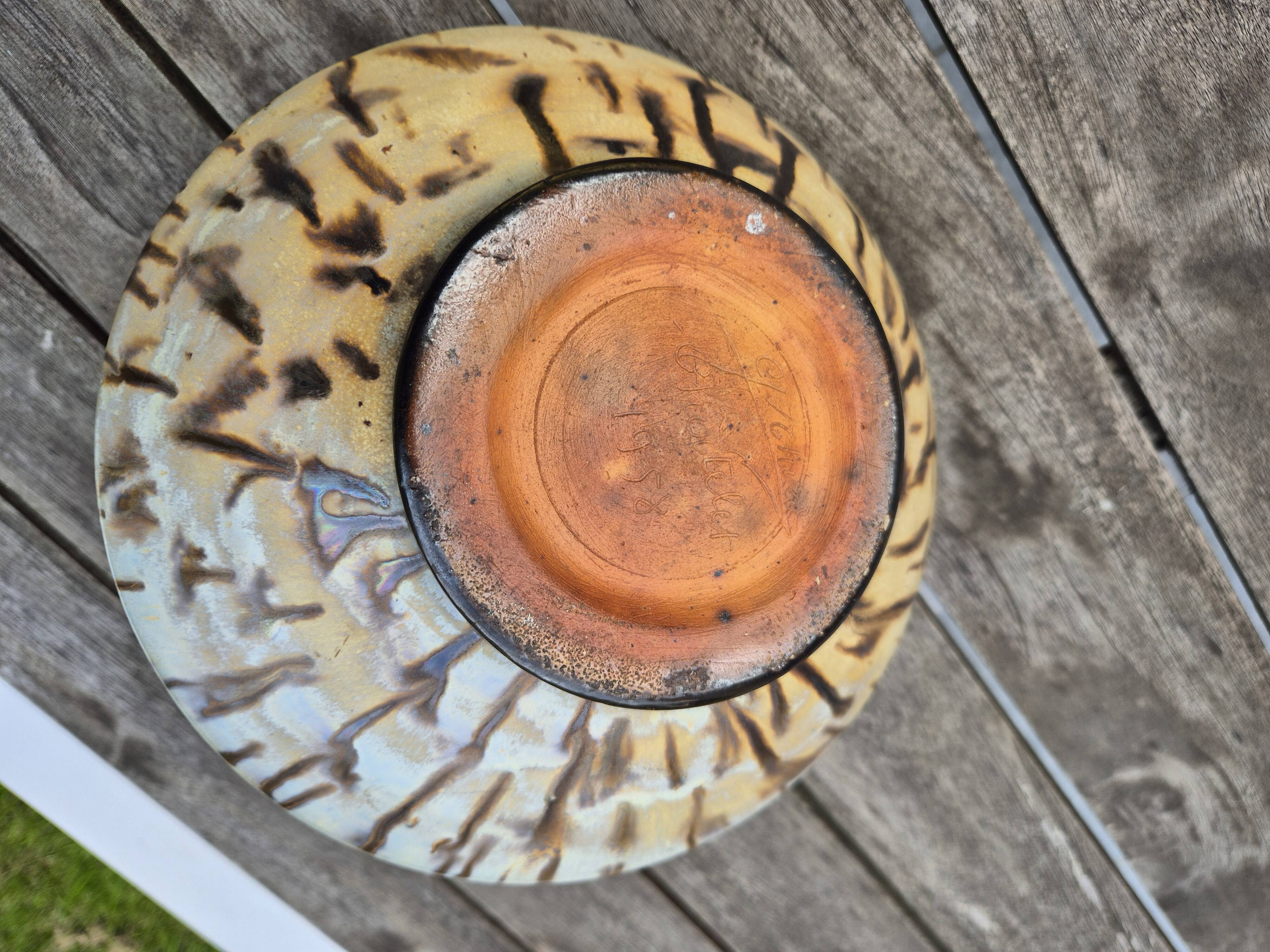 Splendid Organic Stoneware Vase – Signed Gaston Thirot
