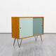 60s, colorful doors, walnut