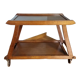 Service coffee table with wheels stamped LG