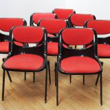 Set of 8 Dorsal chairs, Eurosit