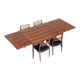 Niels Otto Moller large extendable dining table in rosewood Denmark 1960