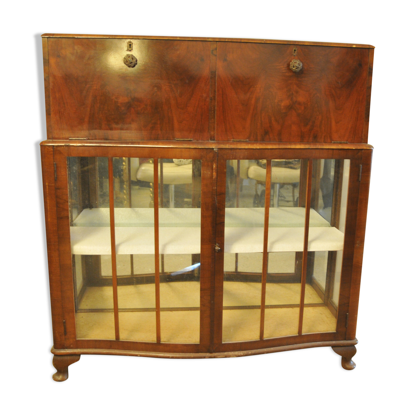 Showcase / Secretary / teak "Turnidge" art deco buffet