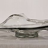 XL Murano glass fruit bowl or empty pocket, 60s-70s