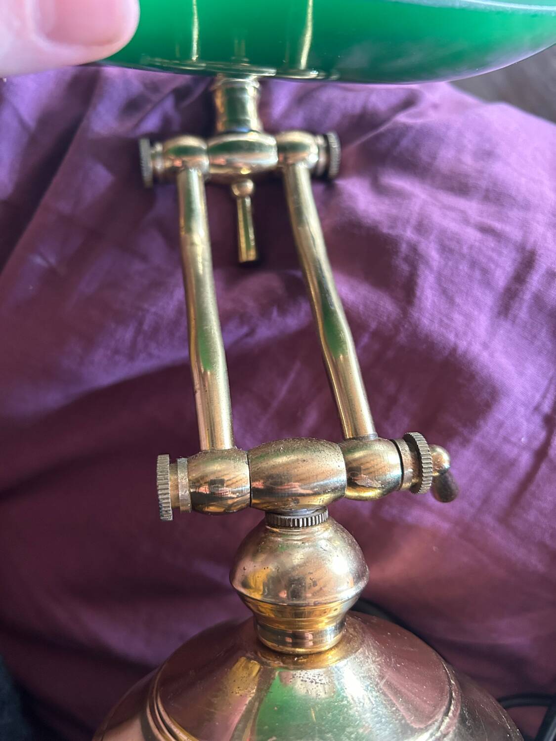 Vintage retro notary banker lamp