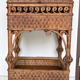 19th century rattan worker