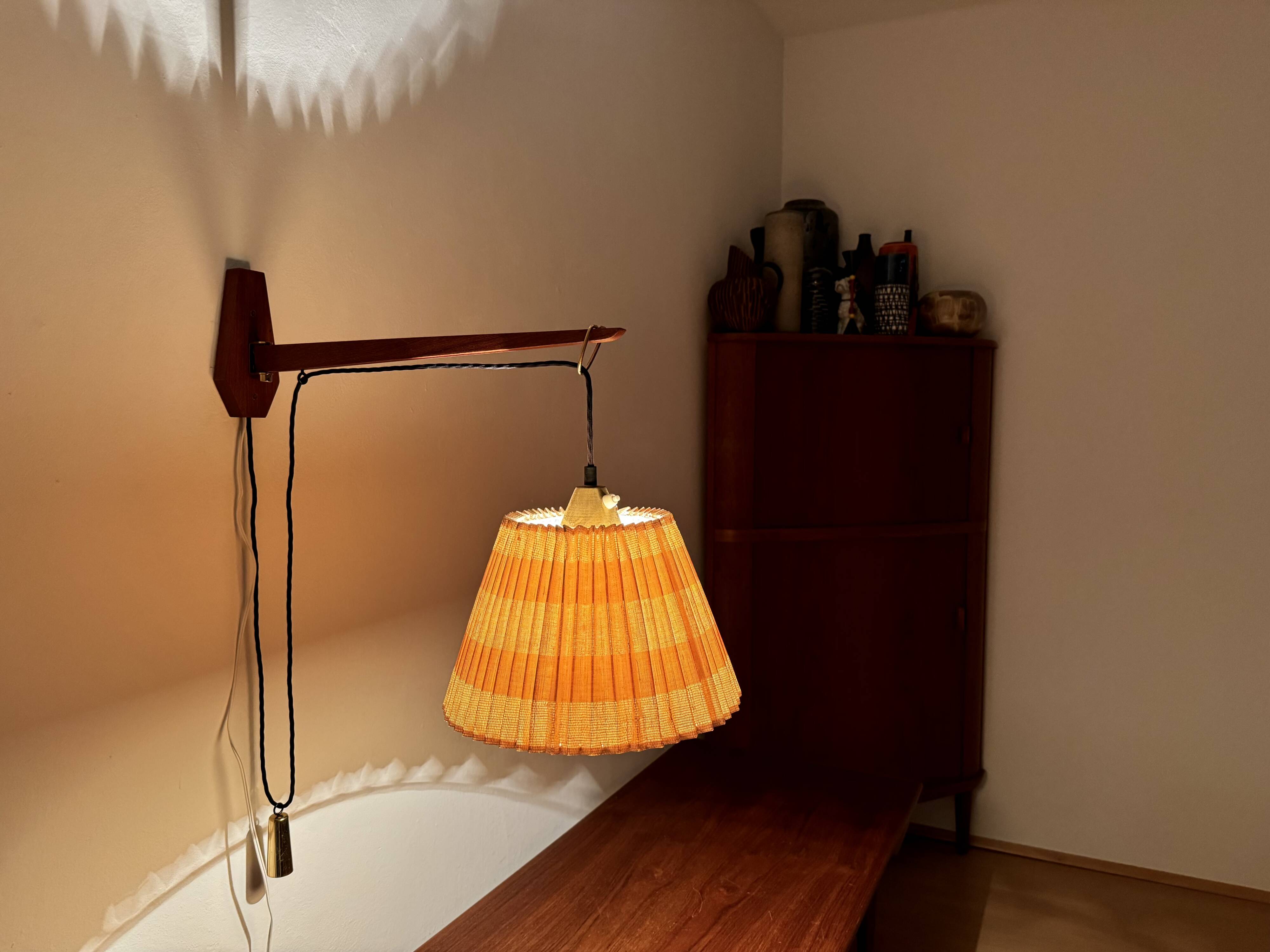 Adjustable Pleated Wall Lamp by Kaiser Leuchten