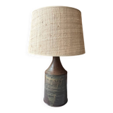Lampe en céramique grès pyrité et signée Blanot, France 1970
