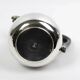 Christofle Gallia selfish coffee pot in silver-plated metal with a wooden handle